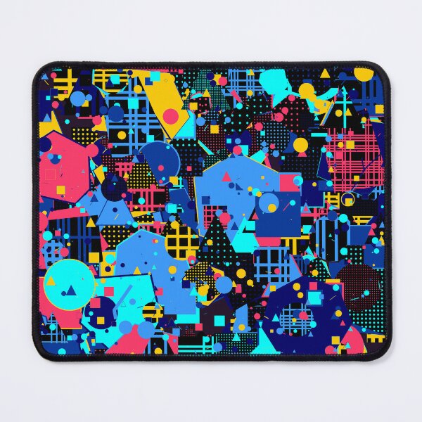 Item preview, Hyper-Neon Abstract Generative Art | Electric Blue & Purple Geometric Design designed and sold by itsmig.