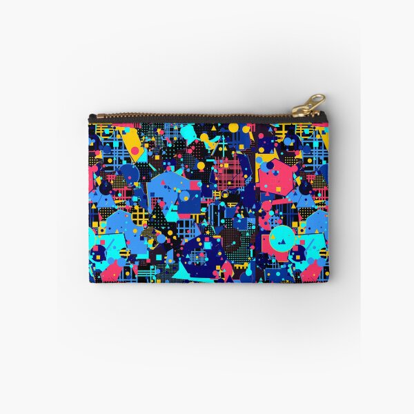 Item preview, Hyper-Neon Abstract Generative Art | Electric Blue & Purple Geometric Design designed and sold by itsmig.