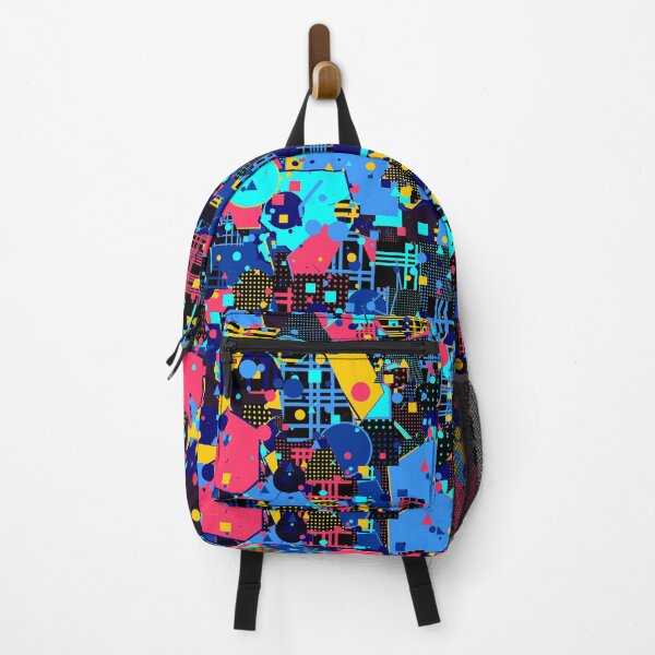 Item preview, Hyper-Neon Abstract Generative Art | Electric Blue & Purple Geometric Design designed and sold by itsmig.
