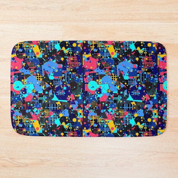 Item preview, Hyper-Neon Abstract Generative Art | Electric Blue & Purple Geometric Design designed and sold by itsmig.