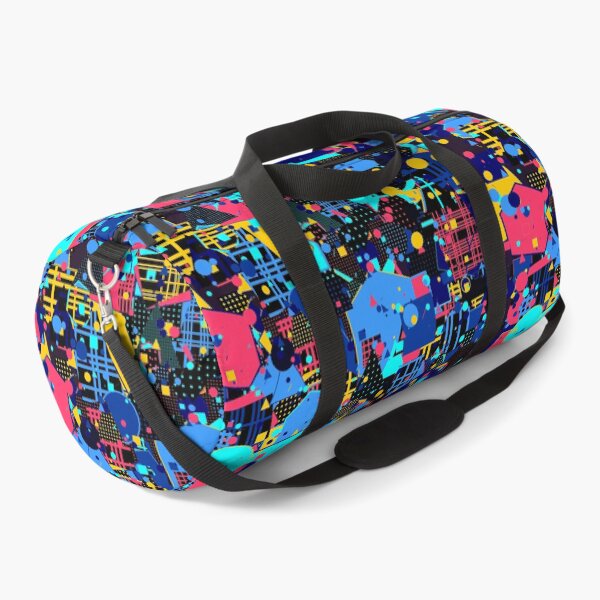 Item preview, Hyper-Neon Abstract Generative Art | Electric Blue & Purple Geometric Design designed and sold by itsmig.