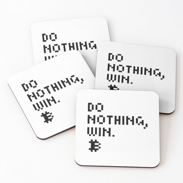 Item preview, Do nothing, win - Bitcoin Quotes - Pixel Font designed and sold by CyberRex.