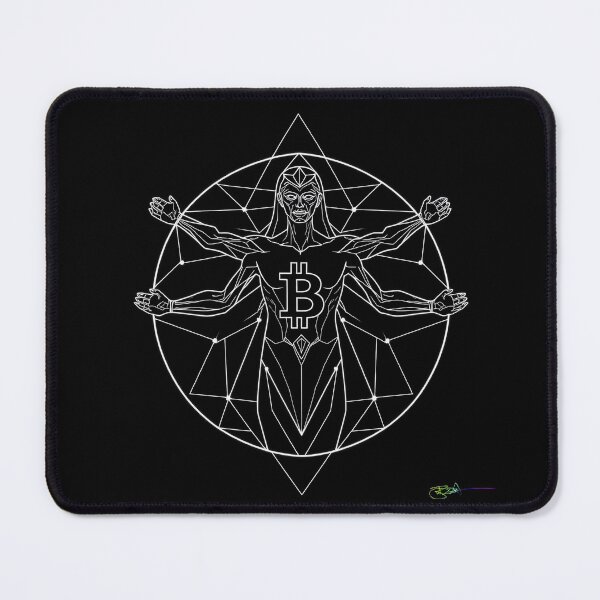 Item preview, Bitcoin Sacred Guardian – Cosmic Crypto Protection Symbol designed and sold by Benito Del Ray.