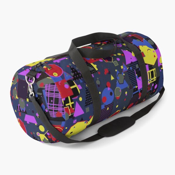 Item preview, Dark Geometric Maximalist Abstract Art | Vibrant Retro Futurism Pattern designed and sold by itsmig.