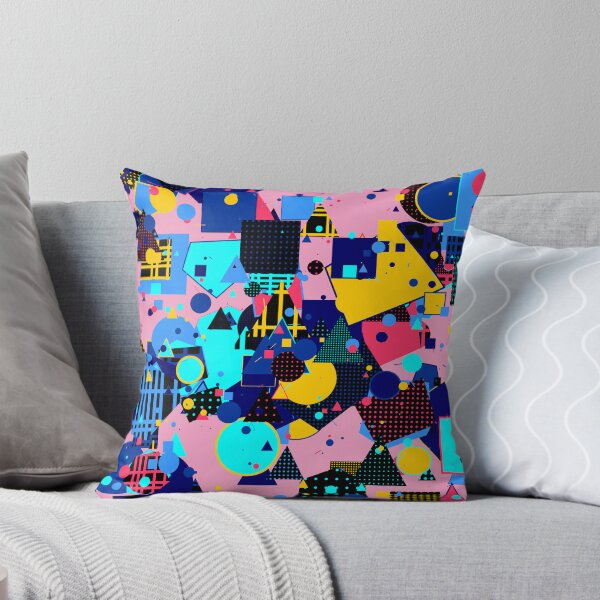 Item preview, Abstract Geometric Chaos Art | Primary Color Memphis Style Pop designed and sold by itsmig.