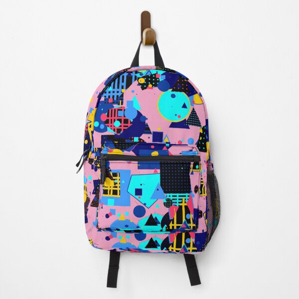 Item preview, Abstract Geometric Chaos Art | Primary Color Memphis Style Pop designed and sold by itsmig.