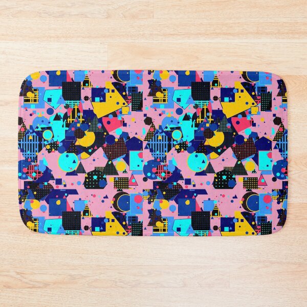 Item preview, Abstract Geometric Chaos Art | Primary Color Memphis Style Pop designed and sold by itsmig.