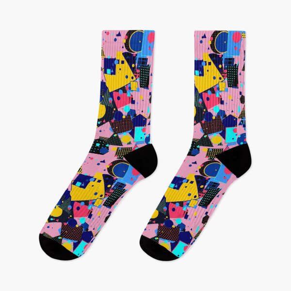 Item preview, Abstract Geometric Chaos Art | Primary Color Memphis Style Pop designed and sold by itsmig.