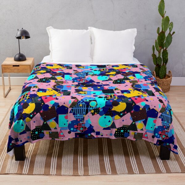 Item preview, Abstract Geometric Chaos Art | Primary Color Memphis Style Pop designed and sold by itsmig.