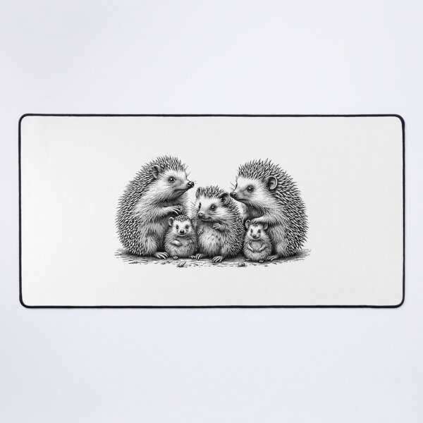 Item preview, Family of hedgehogs designed and sold by SommeryLaser.