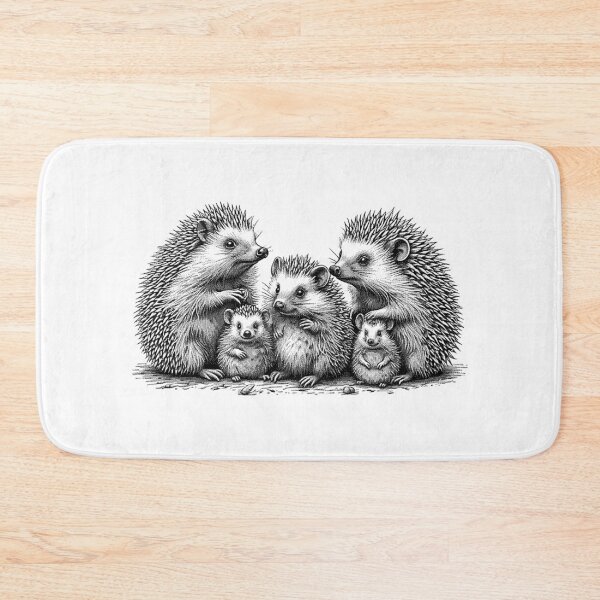 Item preview, Family of hedgehogs designed and sold by SommeryLaser.