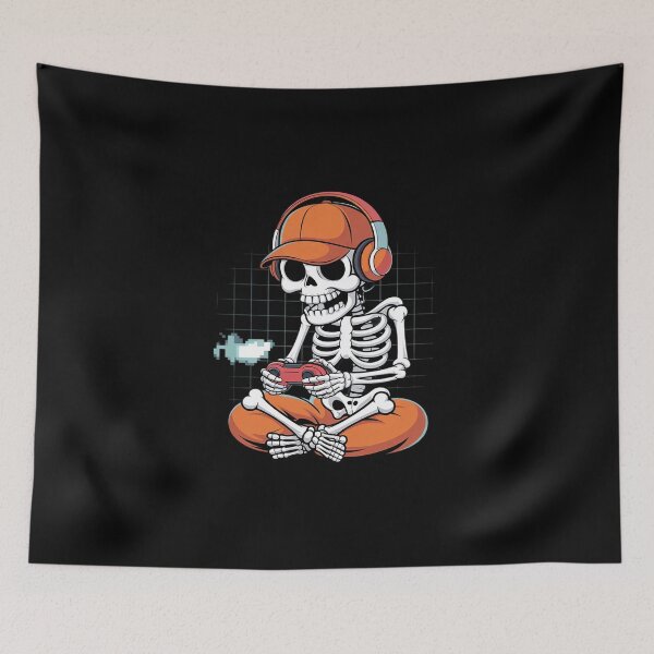 Item preview, Skeleton Video Game Halloween Gaming Gamer Boys Men  designed and sold by MicanCuteStore.