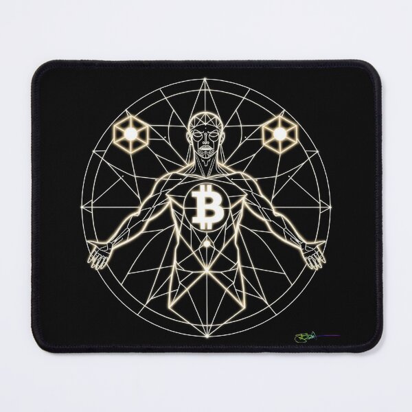 Item preview, Solar Bitcoin Master – Golden Sacred Geometry Crypto Divinity designed and sold by Benito Del Ray.