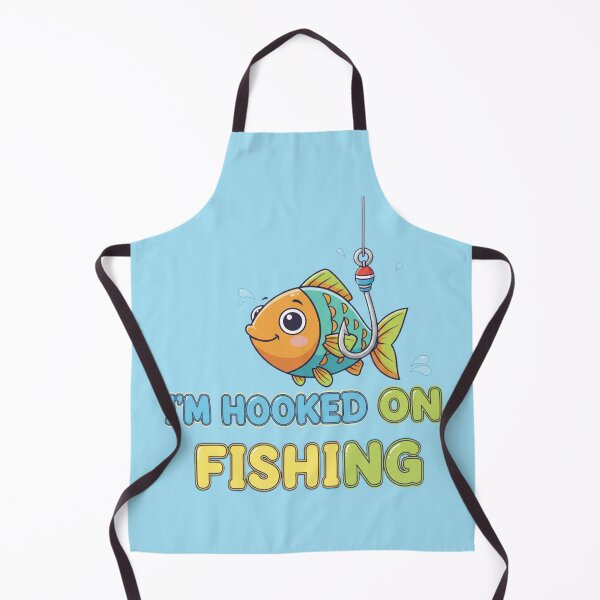 Item preview, I’m Hooked on Fishing Cute Cartoon Design designed and sold by NovaMoodCo.