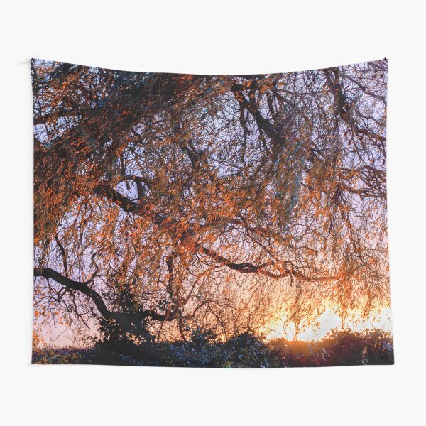 Item preview, Willow Tree Sunset designed and sold by FOLK ART FUSION by heidiannemorris.