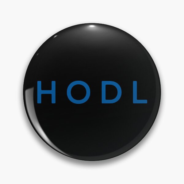 Item preview, Hodl Bitcoin Futurism Blue Logo designed and sold by CyberRex.