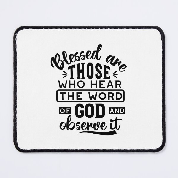 Item preview, Blessed Are Those Who Hear the Word of God – Christian Quote designed and sold by FlinArt.