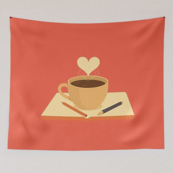 Item preview, Coffee and Journal Aesthetic designed and sold by Painterrella.