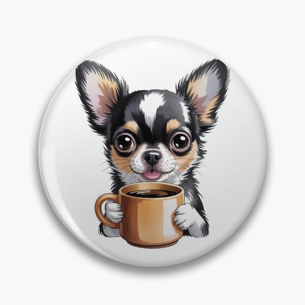 Item preview, Cute Chihuahua with Coffee – Dog Lover Kitchen designed and sold by vk09.