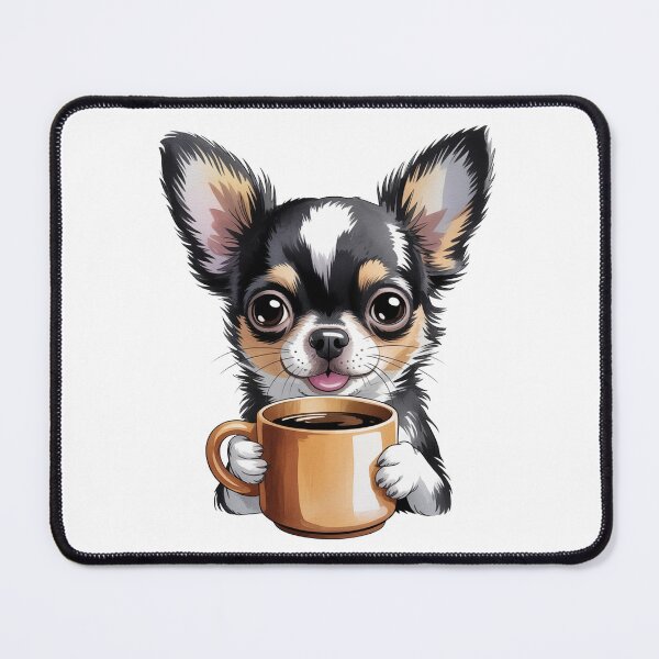 Item preview, Cute Chihuahua with Coffee – Dog Lover Kitchen designed and sold by vk09.