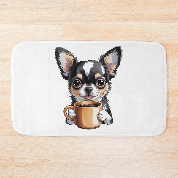 Item preview, Cute Chihuahua with Coffee – Dog Lover Kitchen designed and sold by vk09.