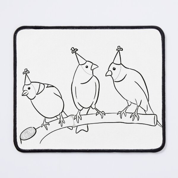 Item preview, Party Parakeets designed and sold by Luke Landwehr.
