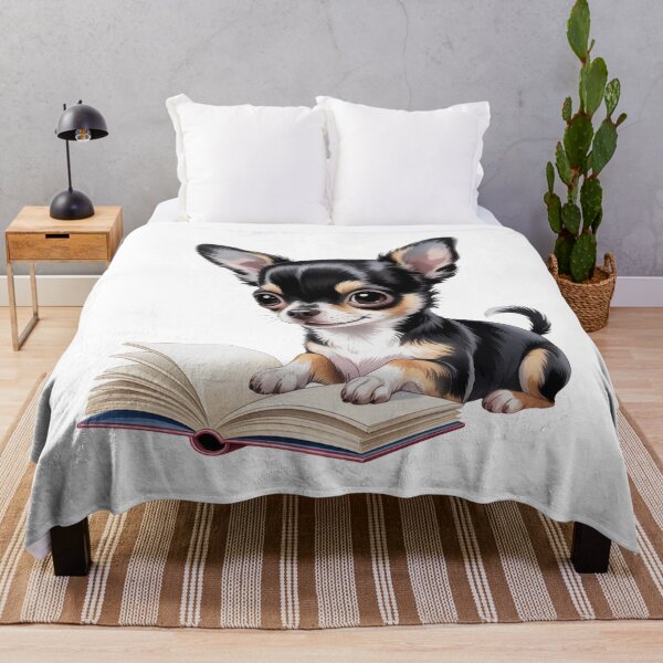 Item preview, Cute Reading Chihuahua – Kids Reading Wall Art designed and sold by vk09.