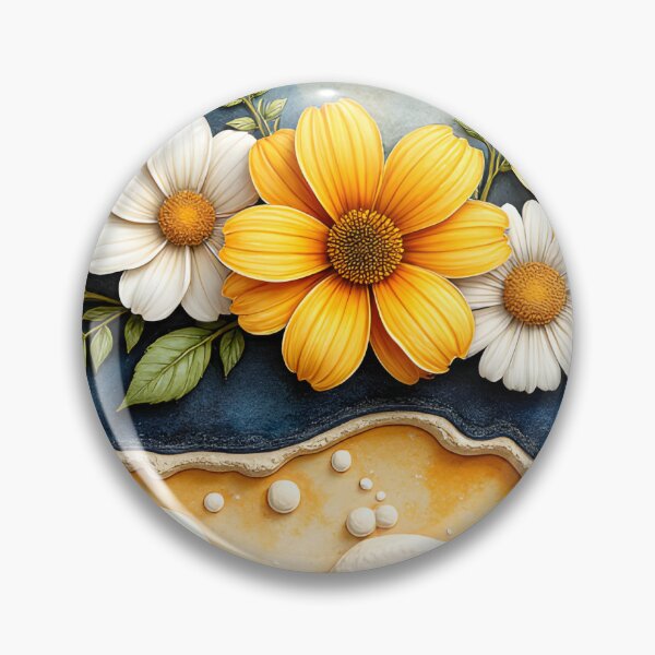 Item preview, Vibrant Floral Delight - 3D Textured Watercolor designed and sold by Atouke.