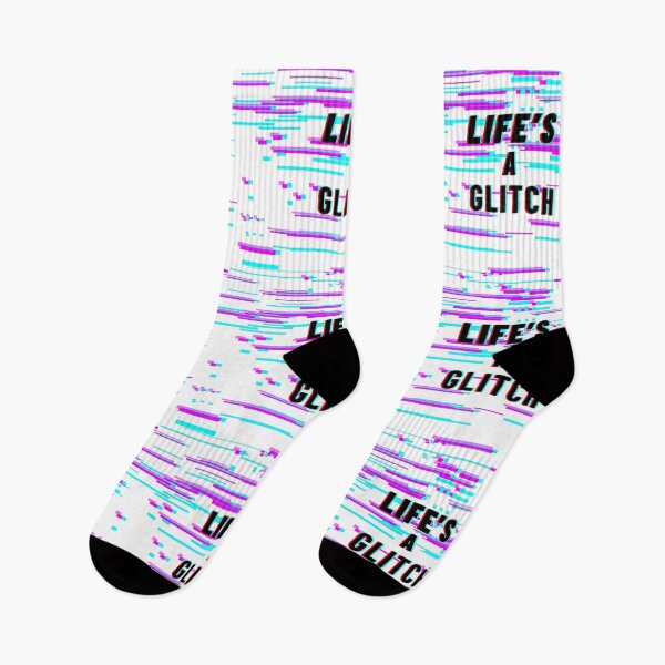 Item preview, LIFE'S A GLITCH Funny Cyberpunk Glitchcore Aesthetic Digital Art designed and sold by WHITE FLAME PRINTS.