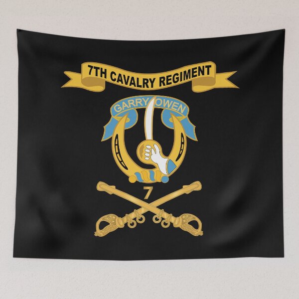 Item preview, Army  - 7th Cavalry Regiment w Ribbon - Br  w Regimental Number X 300 designed and sold by Military Insignia Products.