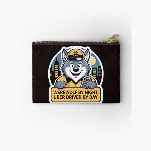 Item preview, Werewolf by Night Uber Driver by Day- Funny Design designed and sold by VIRAL-PRINTS.