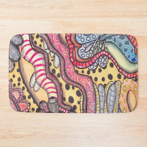 Item preview, Mystic Coral World | Underwater Watercolor Zentangle designed and sold by ColorWander.