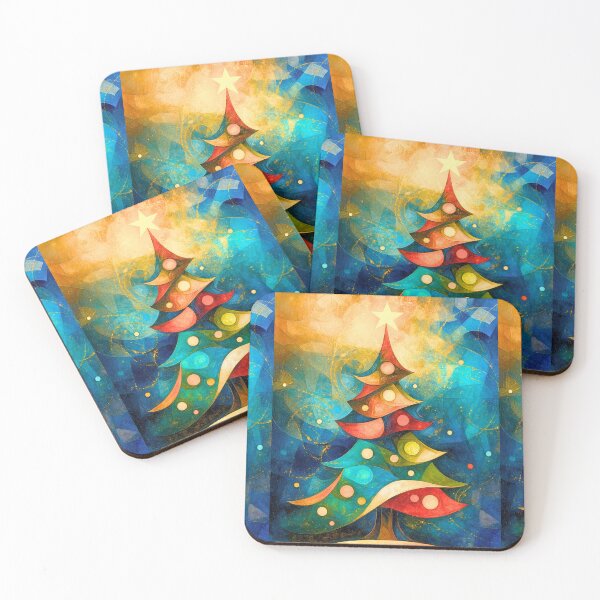 Item preview, Golden Symphony – Abstract Christmas Tree designed and sold by Ewa Miller.
