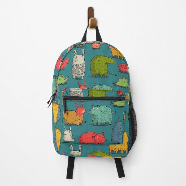 Item preview, Kids pattern with hand-drawn quirky and funny animals designed and sold by Piotrek0001.