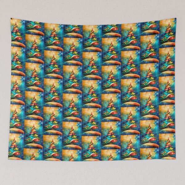 Item preview, Golden Symphony – Abstract Christmas Tree designed and sold by Ewa Miller.