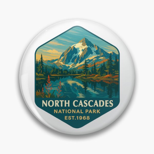 Item preview, North Cascades National Park Retro Sticker designed and sold by Ismeal Von.