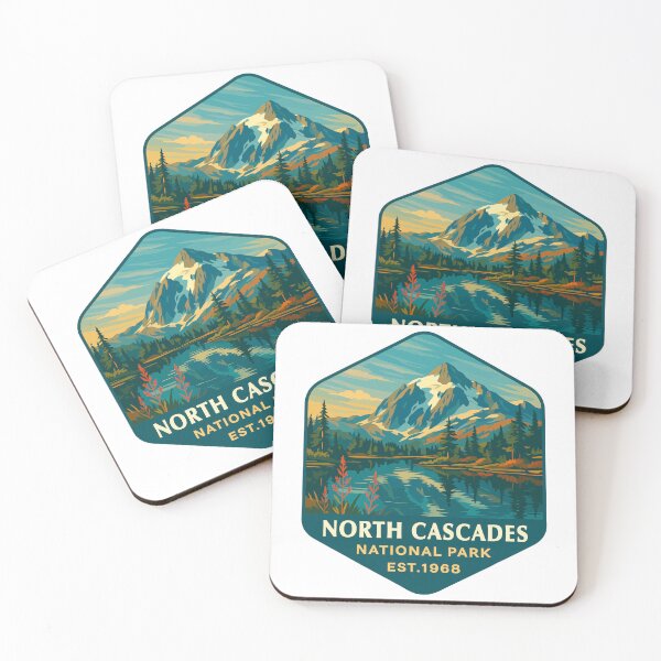 Item preview, North Cascades National Park Retro Sticker designed and sold by Ismeal Von.