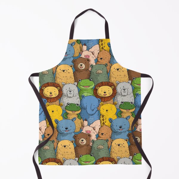 Item preview, A crowd of cute bears lions and frogs doodle designed and sold by Piotrek0001.