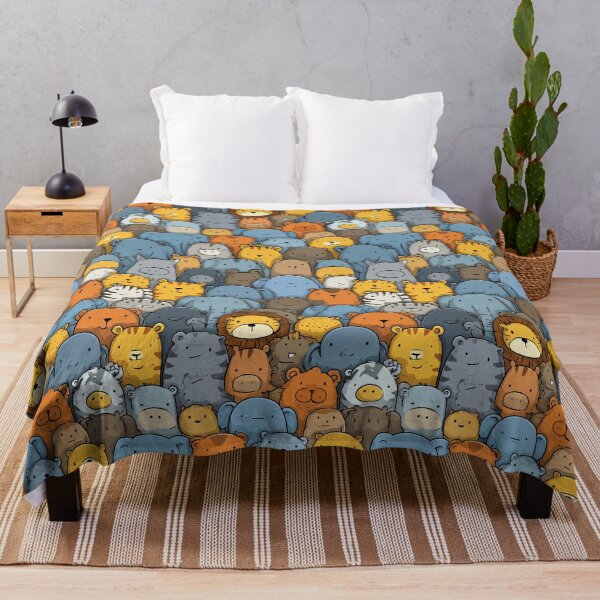 Item preview, A crowd of cute colorful bears and zoo tigers designed and sold by Piotrek0001.