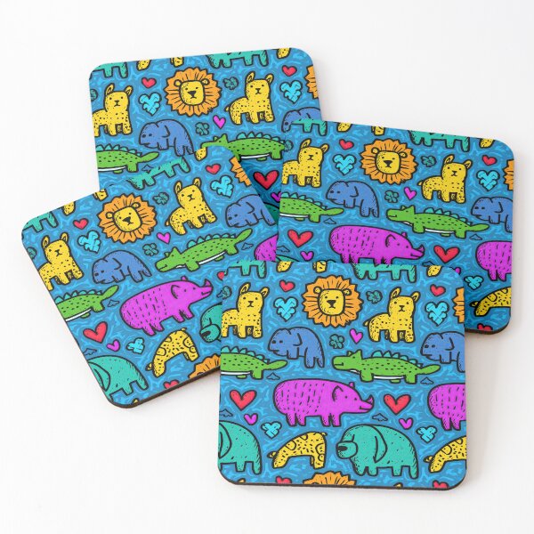 Item preview, Neon jungle animals in a cool graffiti wall style designed and sold by Piotrek0001.