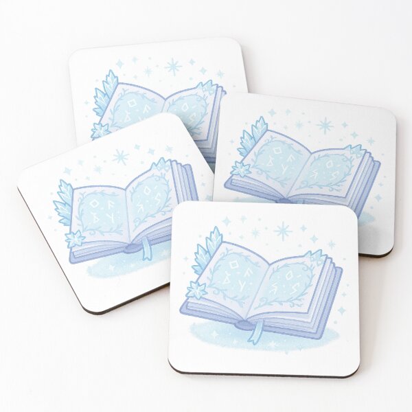 Item preview, Frost Witch’s Grimoire | Icy Spellbook Sticker & Winter Witch Magic Art designed and sold by HerDreamCodes.