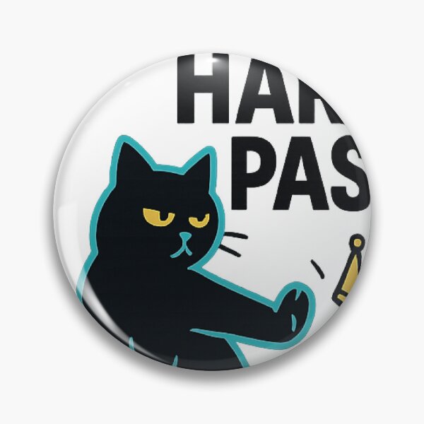 Item preview, Hard Pass Cat — Sassy Black Cat Flicks Away designed and sold by Smay store.