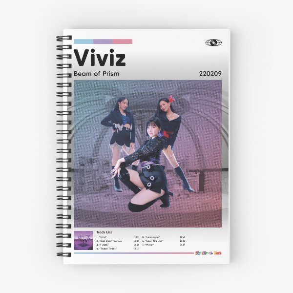 Item preview, Viviz - Beam of Prism 2 (Black and White) designed and sold by RhodesToKpop.