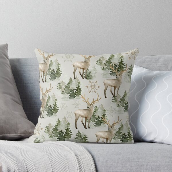 Item preview, Woodland Christmas Watercolor  designed and sold by HerartbyHer.