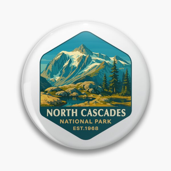 Item preview, North Cascades National Park Retro Sticker designed and sold by Ismeal Von.