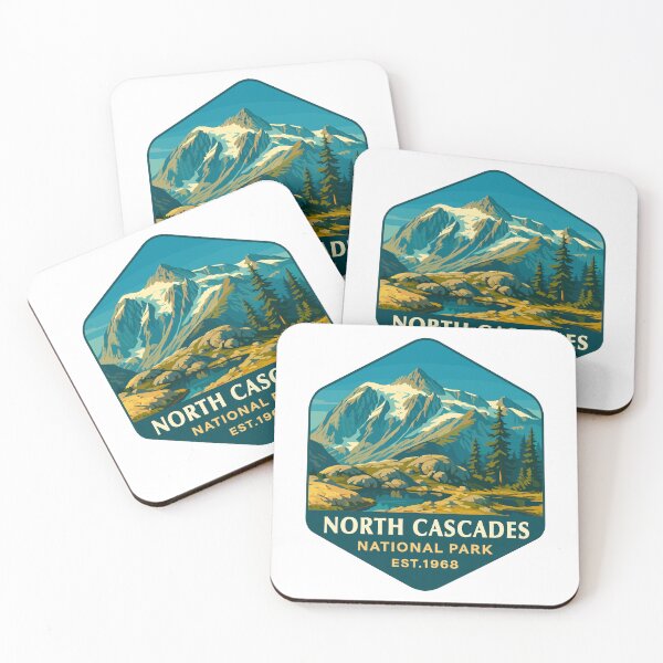 Item preview, North Cascades National Park Retro Sticker designed and sold by Ismeal Von.