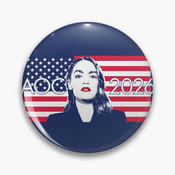 Item preview, AOC 2026 - Alexandria Ocasio-Cortez 26 - flag version designed and sold by Winner Chicken Dinner Designs.