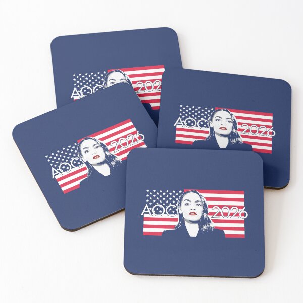 Item preview, AOC 2026 - Alexandria Ocasio-Cortez 26 - flag version designed and sold by Winner Chicken Dinner Designs.