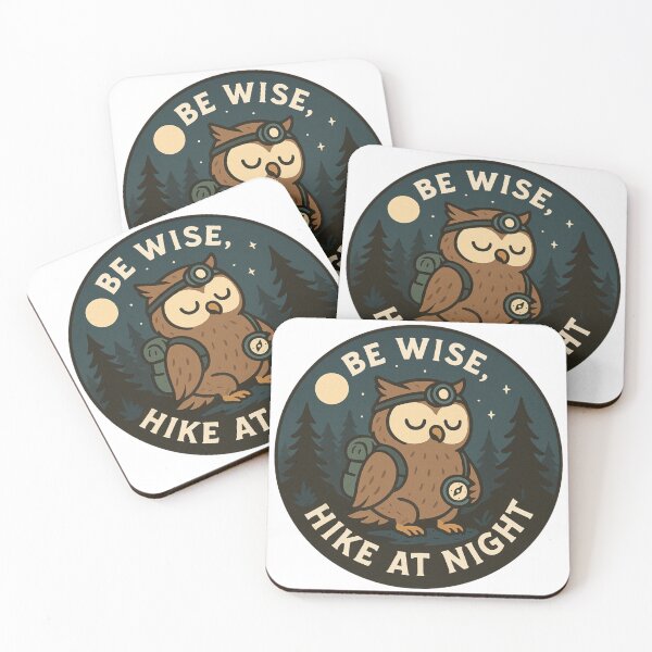 Item preview, Owl - Be Wise, Hike At Night T-Shirt designed and sold by Jakarprint.