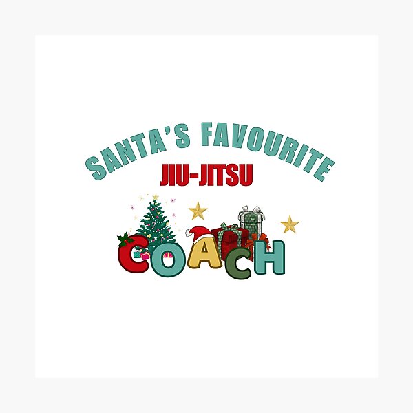 Item preview, Santa's Favourite Jiu-Jitsu Coach designed and sold by DixieGirlStudio.